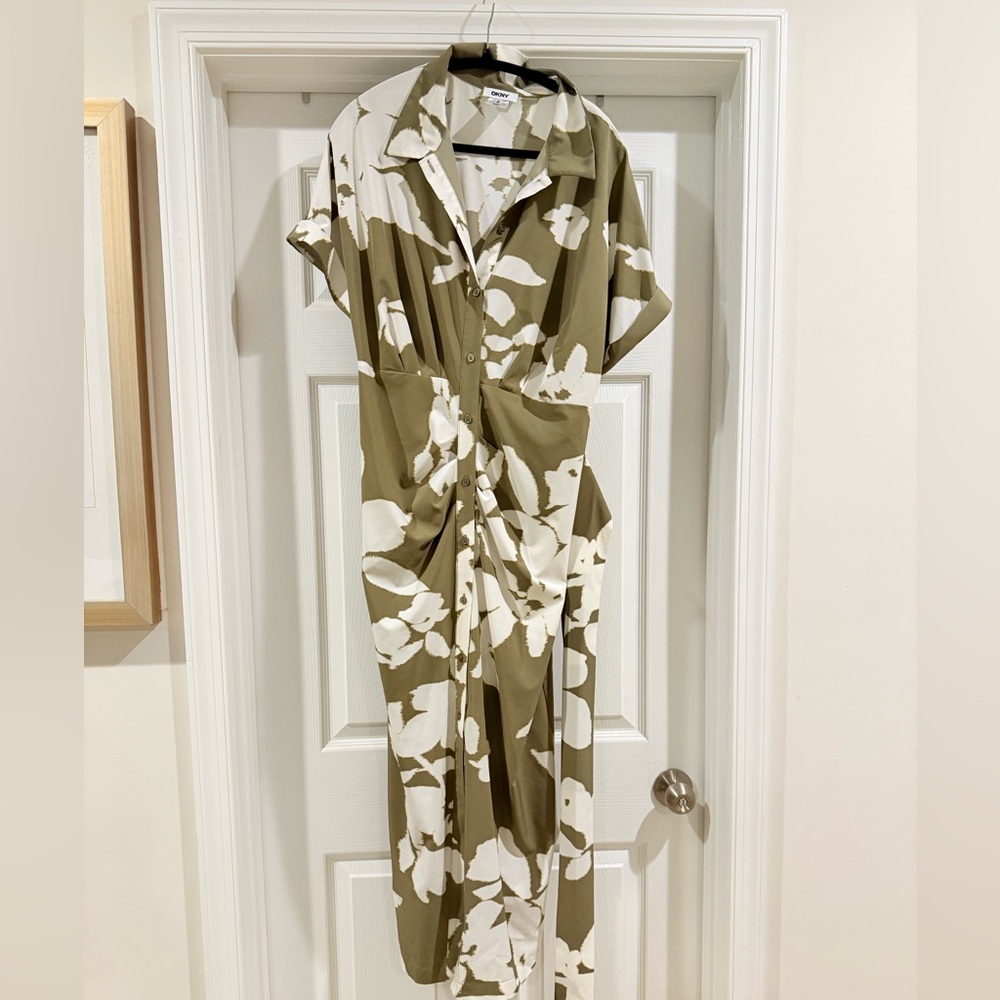 DKNY Abstract Patterned Dress